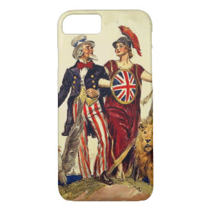 Coque iPhone 7 Oncle Sam et Britannia