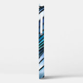 Coques Case-Mate iPhone onde bleue Abstraite (Verso / Gauche)