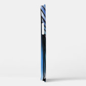 Coques Case-Mate iPhone onde bleue Abstraite (Verso / Droite)