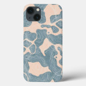 Coques Case-Mate iPhone Onde bleue ipone 13 (Verso)