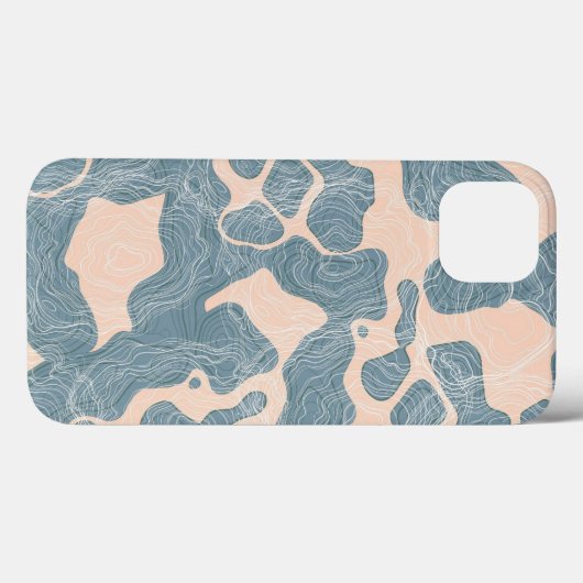 Coques Case-Mate iPhone Onde bleue ipone 13 (Verso (horizontal))