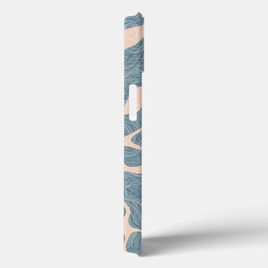 Coques Case-Mate iPhone Onde bleue ipone 13 (Verso / Droite)