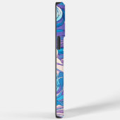 Coques Case-Mate iPhone Ondes bleues Anime, Esthétique des ondes bleues (Verso / Droite)