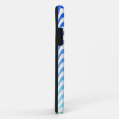 Coques Case-Mate iPhone Ondes bleues dégradantes (Dos/Droite)