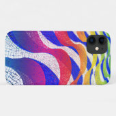 Coques Case-Mate iPhone Ondes colorées (Dos (Horizontal))