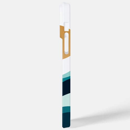 Coques Case-Mate iPhone Ondes d'océan Abstrait personnalisées Soleil Minim (Verso / Gauche)