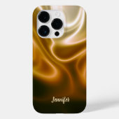 Coques Case-Mate iPhone Ondes dorées de soie (Verso)