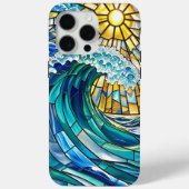 Coques Case-Mate iPhone Ondes océaniques élégantes et soleil brillant - ét (Verso)