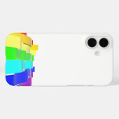 Coques Case-Mate iPhone Ondes Rainbow (Verso (horizontal))