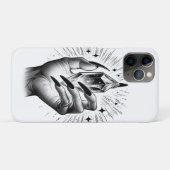 Coques Case-Mate iPhone Ongles Noirs Longs & Magie de l'Énergie Cristallin (Dos (Horizontal))