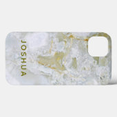 Coques Case-Mate iPhone Onyx Téléphone Pierre/coque ipad Nom personnalisé (Verso (horizontal))