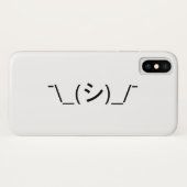 Coques Case-Mate iPhone Oops Shrug Emoticon ; -\_(シ)_/ (Dos (Horizontal))