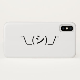 Case-Mate iPhone Case Oops Shrug Emoticon ; -\_(シ)_/