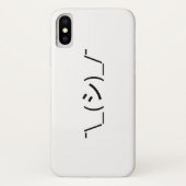 Coques Case-Mate iPhone Oops Shrug Emoticon ; -\_(シ)_/ (Dos)