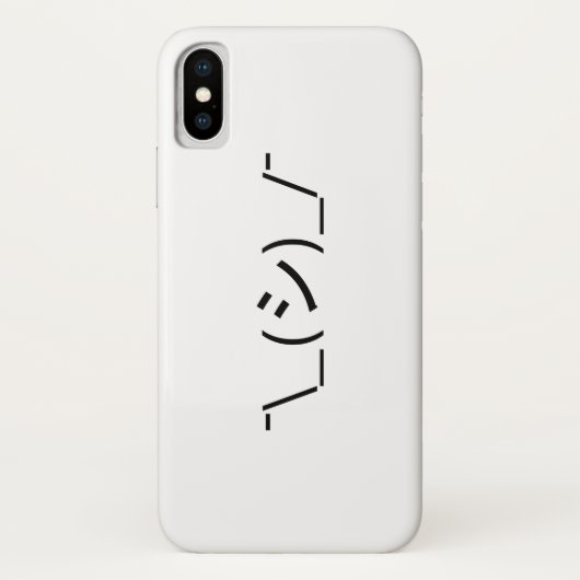 Coques Case-Mate iPhone Oops Shrug Emoticon ; -\_(シ)_/ (Dos)
