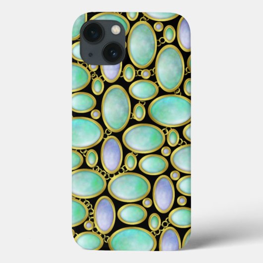 Coques Case-Mate iPhone Opal Broch Chain Motif Luxe (Verso)