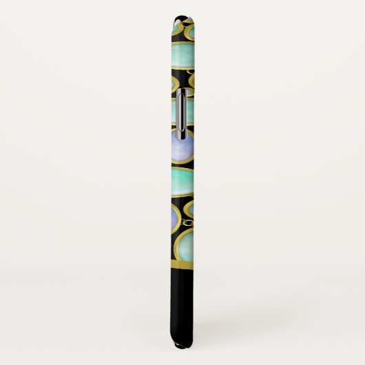 Coques Case-Mate iPhone Opal Broch Chaîne Monogramme Motif (Dos/Droite)