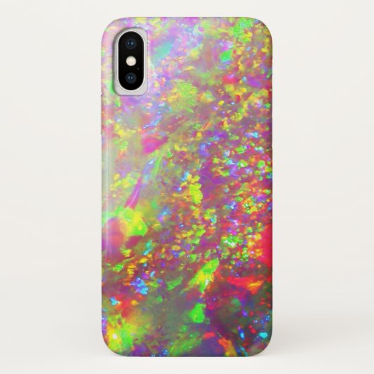 Coques Case-Mate iPhone Opale de Brésilien d'arc-en-ciel de Falln (Dos)