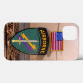 Coques Case-Mate iPhone Opérations spéciales USACAPOC Veterans Vets Patch (Verso (horizontal))