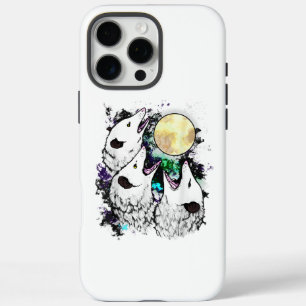 Coques iPhone 16 Pro Max Opossum Drôle Lune Possum Hurleur Mignon