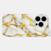Coques Case-Mate iPhone Or blanc japonais Kintsugi (Verso (horizontal))