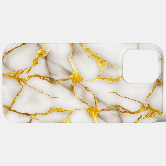 Coques Case-Mate iPhone Or blanc japonais Kintsugi (Verso (horizontal))