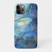 Coques Case-Mate iPhone or bleu abstrait scifi orb terre (Dos)