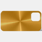 Coques Case-Mate iPhone Or brillant acier inoxydable métal (Verso (horizontal))