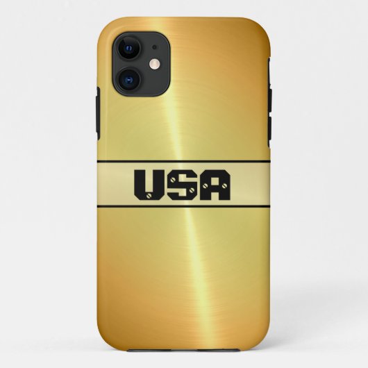 Coques Case-Mate iPhone Or brillant acier inoxydable métal (Dos)