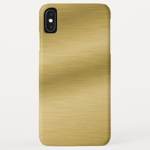 Coque Pour iPhone XS Max Or brossé élégant