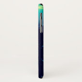 Coques Case-Mate iPhone OR CADUCEUS MONOGRAM MÉDICALE, Turquoise bleu Aqua (Dos/Gauche)