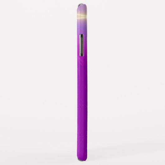 Coques Case-Mate iPhone OR CADUCEUS MONOGRAMME MÉDICALE, Pink Fuchsia (Dos/Droite)