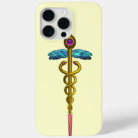 OR CADUCEUS SYMBOLE MÉDICALE Ivoire