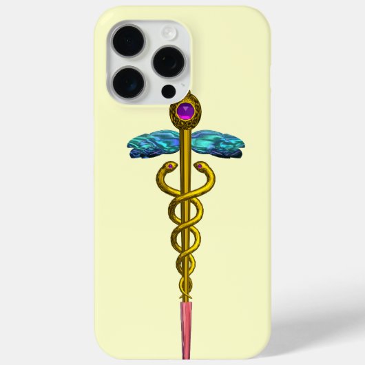 Coques Case-Mate iPhone OR CADUCEUS SYMBOLE MÉDICALE Ivoire (Verso)