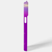 Coques Case-Mate iPhone OR CADUCUS MÉDICALE SYMBOLE Violet Monogramme (Verso / Droite)