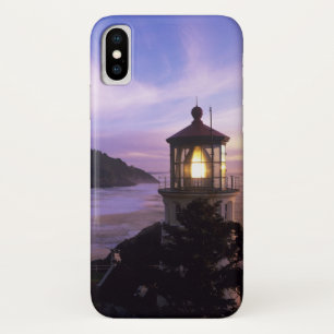 Coque iPhone X OR, côte de l'Oregon, phare de Heceta Head, sur