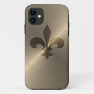 Coque iPhone 11 Or de Fleur De Lis In
