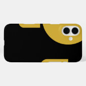 Coques Case-Mate iPhone Or élégant métallisé sur fond noir (Verso (horizontal))