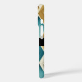 Coques Case-Mate iPhone Or et diamants Turquoises (Verso / Gauche)