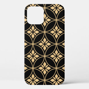 Case-Mate iPhone Case Or et noir : Abstrait Floral Vintage