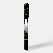 Coques Case-Mate iPhone Or géométrique et noir (Verso / Droite)