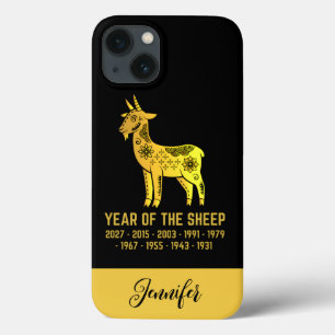Case-Mate iPhone Case Or Gradient Année Du Mouton Zodiaque Nom Noir