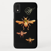COQUES Case-Mate iPhone OR HONEY BEES MONOGRAM (Dos)