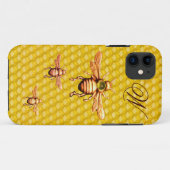 COQUES Case-Mate iPhone OR HONEY BEES MONOGRAM (Dos (Horizontal))