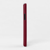 Coques Case-Mate iPhone Or Initial Monogram Luxe Bourgogne Rouge (Dos/Droite)