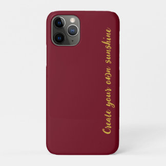 Case-Mate iPhone Case Or Initial Monogram Luxe Bourgogne Rouge