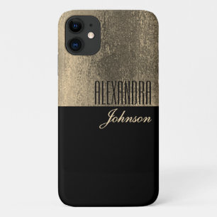Case-Mate iPhone Case Or jaune et noir Nom simple