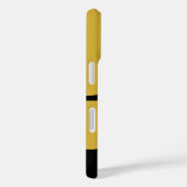 Coques Case-Mate iPhone Or métallique élégant en forme de noir (Verso / Droite)