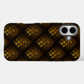 Coques Case-Mate iPhone Or Moderne Boho Élégant Motif d'Art Abstrait #502 (Verso (horizontal))