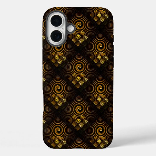 Coques Case-Mate iPhone Or Moderne Boho Élégant Motif d'Art Abstrait #502 (Verso)
